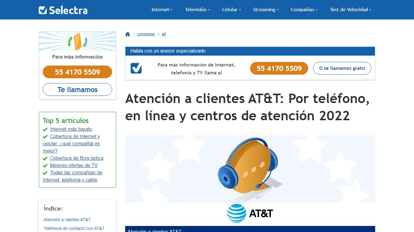 Atención a clientes AT&T: teléfonos de contacto, centros, y chat